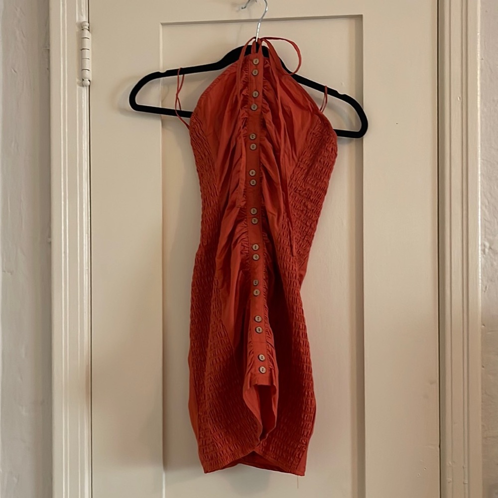 Free People Halter Dress 🧡